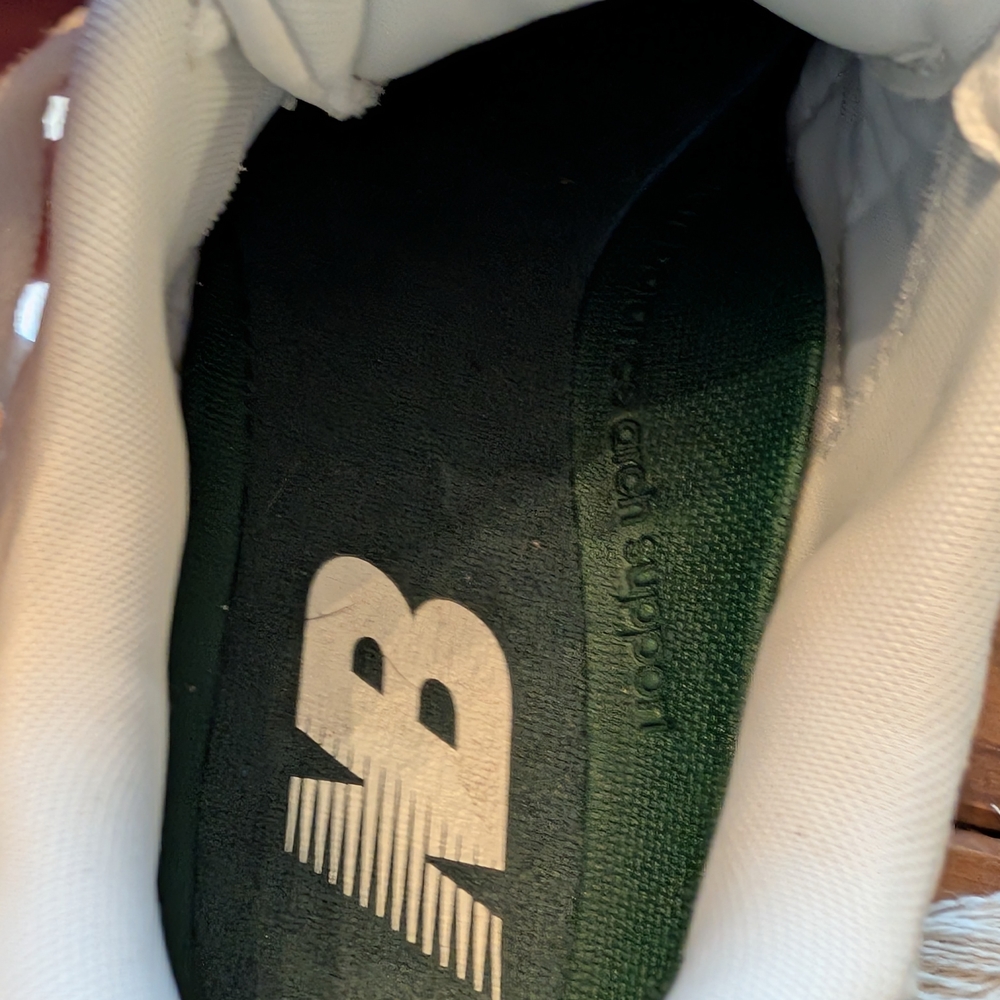 White Leather New Balance Sneakers - Picture 6 of 6